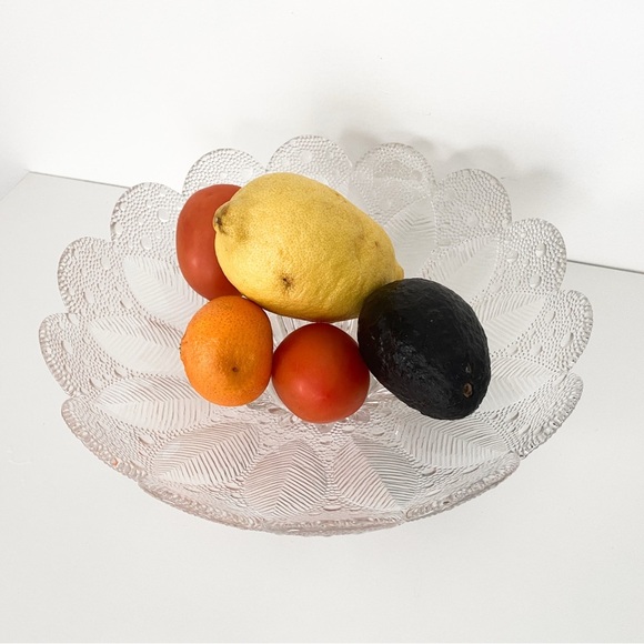 Vintage Lausitzer East Germany Art Glass Large Crystal Bowl - 10.75” Diameter - Picture 4 of 9